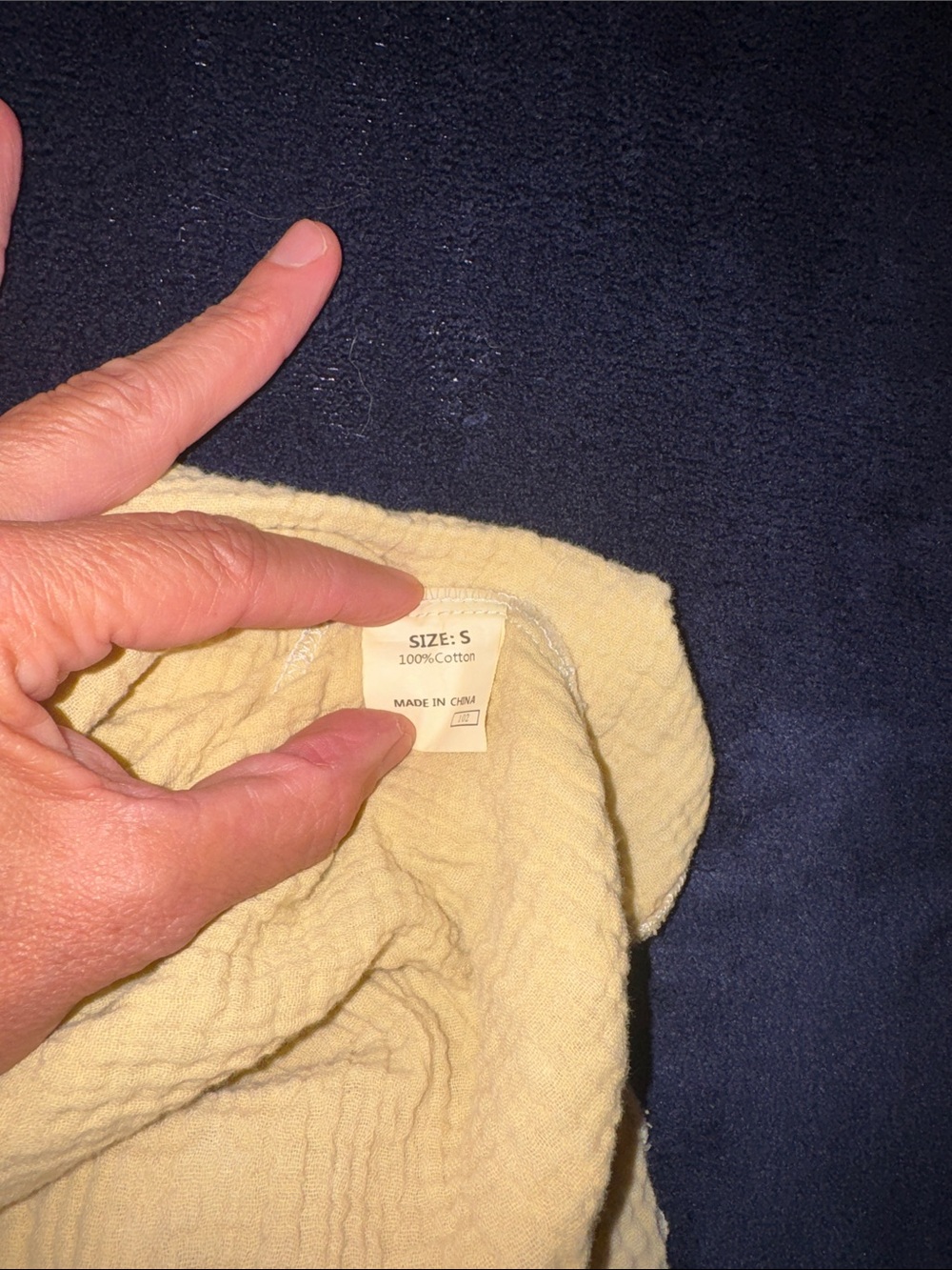 Cream Button Front Textured Tunic - Picture 5 of 5